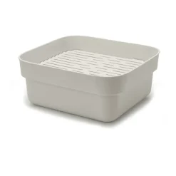 Diskställ-Brabantia Sinkside diskbalja med torkbricka 34x37 cm, Ljusgrå
