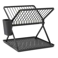 Sinkside hopfällbart diskställ 37 cm, Mörkgrå^Brabantia