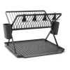 Sinkside hopfällbart diskställ 51 cm, Mörkgrå^Brabantia Hot