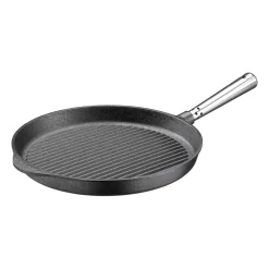 Grillpannor|Gjutjärnspannor-Skeppshult Gjutjärn Skeppshult grillpanna med stålhandtag, 28 cm