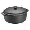Skeppshult gryta rund med järnlock, 5,5 L^Skeppshult Gjutjärn New
