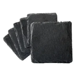 Skiffer glasunderlägg 6-pack, Svart^Dorre Hot