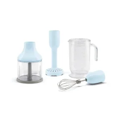 Stavmixers-Smeg mixerset med 4 tillbehör, Pastell blå