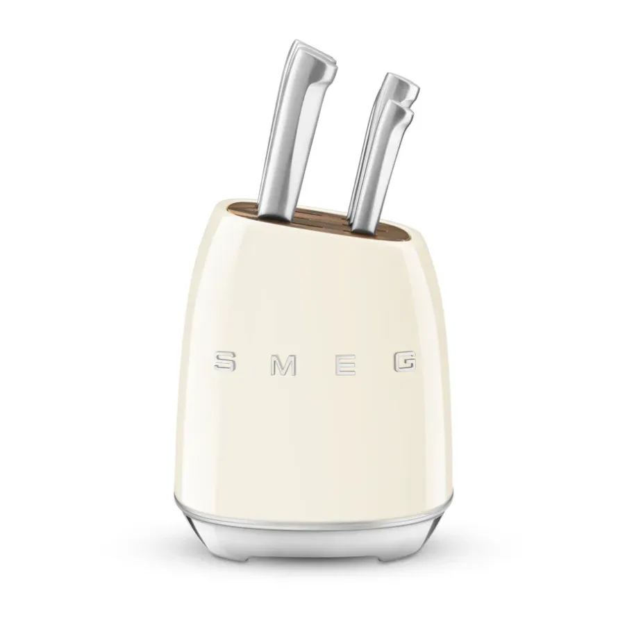 Knivset-Smeg 50's Style knivset 7 delar, Creme