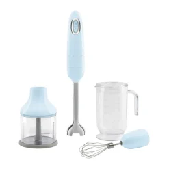 50's Style stavmixer set 4 delar, Pastell blue^Smeg Hot