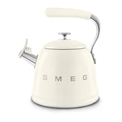 Kaffekannor, Presskannor & Kaffefilter-Smeg 50's Style vattenkittel med vissla, Creme