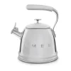 Kaffekannor, Presskannor & Kaffefilter-Smeg 50's Style vattenkittel med vissla, Stainless steel