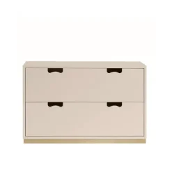 Byråer & Hurtsar|Byråer & Hurtsar-Asplund Snö A2 byrå, rose, björksockel