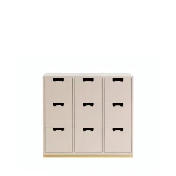 Byråer & Hurtsar|Byråer & Hurtsar-Asplund Snö B3 byrå, rose, björksockel