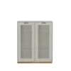Skåp & Vitrinskåp|Skåp & Vitrinskåp-Asplund Snö E vitrinskåp, light grey, eksockel, dj.42 cm