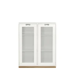 Skåp & Vitrinskåp|Skåp & Vitrinskåp-Asplund Snö E vitrinskåp, white, eksockel, dj.42 cm
