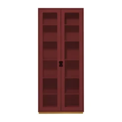 Skåp & Vitrinskåp|Skåp & Vitrinskåp-Asplund Snö F högskåp vitrin, Brown red, dj. 30 cm