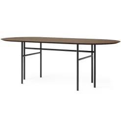 Snaregade bord ovalt, Svart-mörkbetsad ek^Audo Copenhagen Online