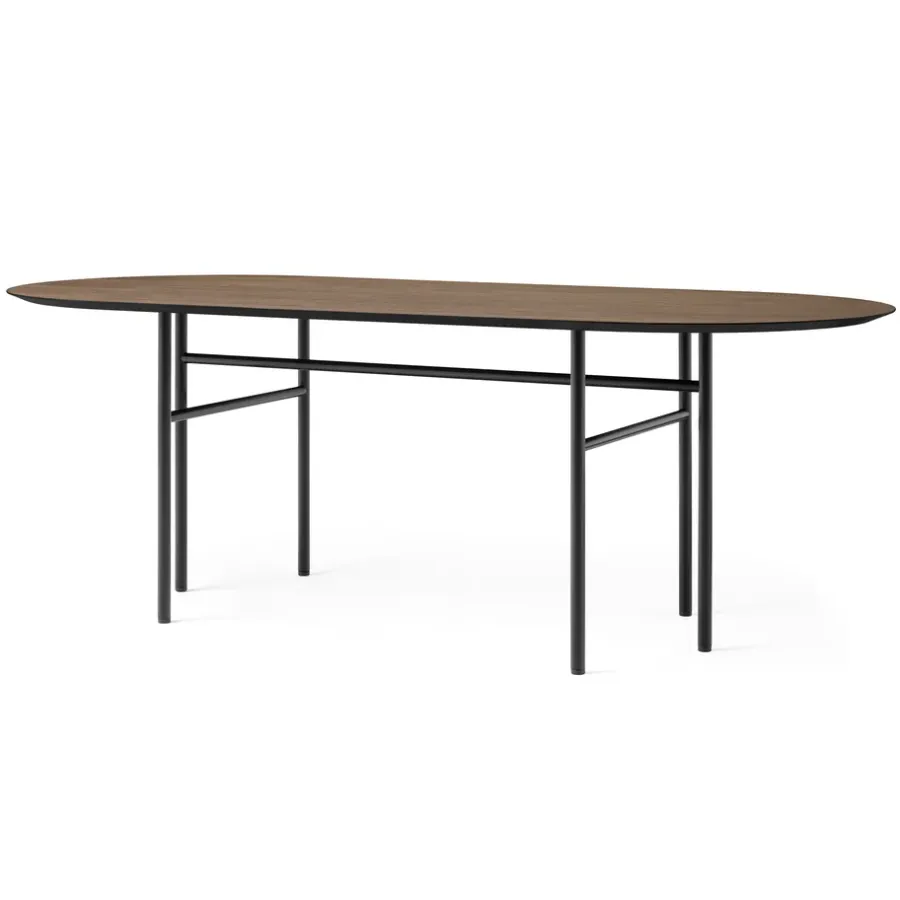 Snaregade bord ovalt, Svart-mörkbetsad ek^Audo Copenhagen Online