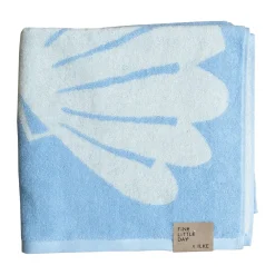 Badlakan-Fine Little Day Snäcka badhandduk 70x140 cm, Blue