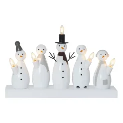 Snowman adventsljusstake, Vit^Star Trading Sale
