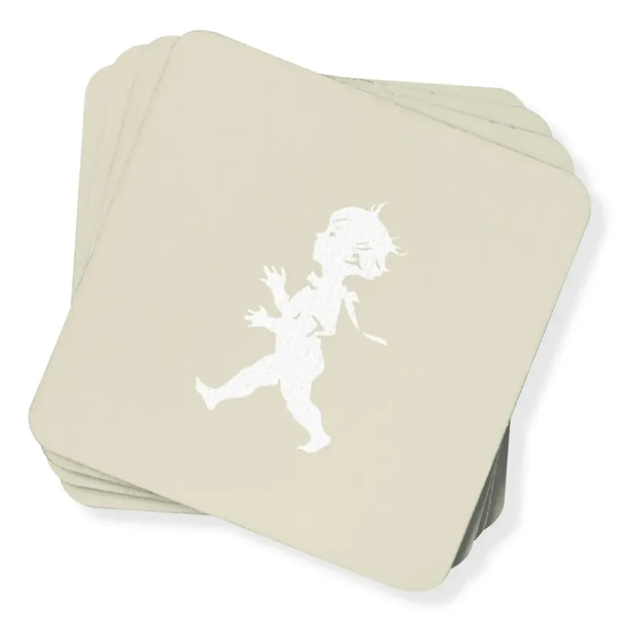 Glasunderlägg-Solstickan Design Solstickan glasunderlägg 10x10 cm 4-pack, Sand