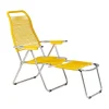 Spaghetti solstol med fotstöd, Yellow^Fiam Clearance