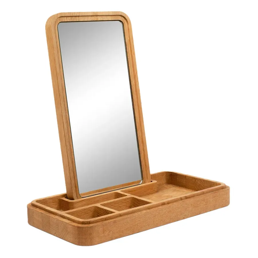 Spegel med förvaringsskrin 32 cm, Ek^Spring Copenhagen Online