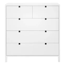 Byråer & Hurtsar|Byråer & Hurtsar-1898 Square byrå 2+3 lådor, Vit