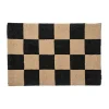 Square dörrmatta 60x90 cm, Svart-natur^Classic Collection Discount
