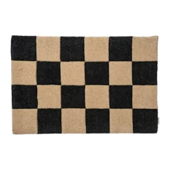 Square dörrmatta 60x90 cm, Svart-natur^Classic Collection Discount
