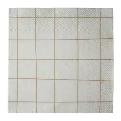 Servetter-DBKD Square pappersservett 33x33 cm 20-pack, Creme