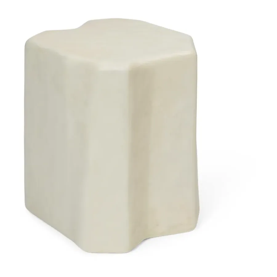 Sittmöbler·Utomhuspallar & Barstolar Utomhus|Utomhuspallar & Barstolar Utomhus-Ferm Living Staffa pall, Ivory