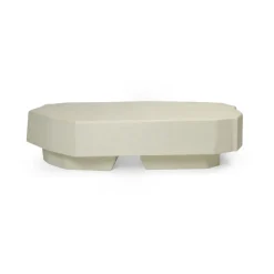 Loungemöbler·Soffbord Utomhus|Soffbord Utomhus-Ferm Living Staffa soffbord 163,5x82,4 cm, Ivory
