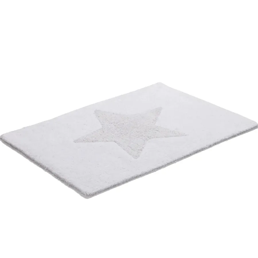 Badrumsmattor-Etol Design Star matta liten, vit