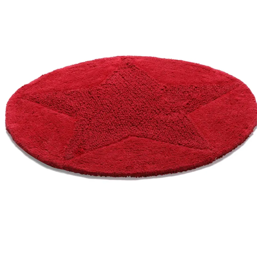 Star matta rund, röd^Etol Design Best