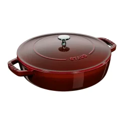 Traktörpannor & Sauteuser-STAUB Chistera traktörpanna gjutjärn Ø28 cm, Grenadinröd