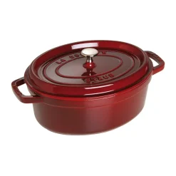 Gjutjärnsgrytor-STAUB La Cocotte oval gryta gjutjärn 4,2 L, Grenadinröd