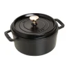 La Cocotte rund gryta gjutjärn 1,7 L, Svart^STAUB