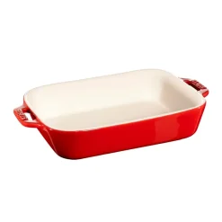 Ugnsformar-STAUB rektangulär ugnsform 20 x 16 cm, röd