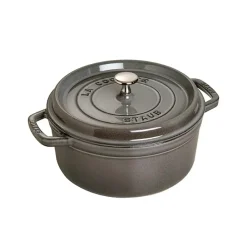 rund gryta i gjutjärn 5,2 l, grå^STAUB Best