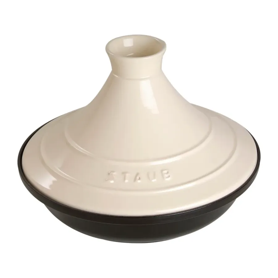 Övriga Kokkärl-STAUB Tagine gjutjärn svart-beige, 20 cm