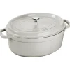 Gjutjärnsgrytor-STAUB White Truffle gryta oval, 8 l