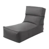 Sittmöbler·Solstolar & Solsängar|Solstolar & Solsängar-Blomus STAY loungefåtölj sittpuff 60x120 cm, Coal