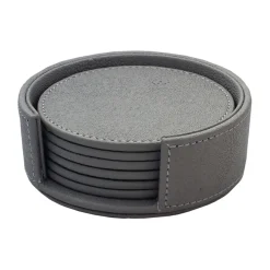 Glasunderlägg-Mojoo Sting glasunderlägg Ø12 cm 6-pack, Antracit