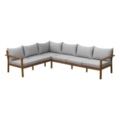 Trädgårdssoffor & Trädgårdsbänkar|Balkongmöbler·Balkongsoffor-1898 Stockaryd soffmodul 2-sits höger, Teak