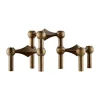 Nagel ljusstake 3-pack, Bronzed brass^STOFF New