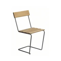 Stol 1, Ek olja-varmförzinkat stativ^Grythyttan Stålmöbler Sale