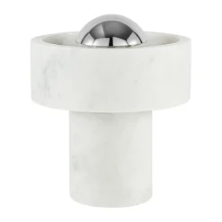 Portabla Lampor-Tom Dixon Stone Portable LED bordslampa 28 cm, Marble-silver