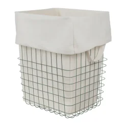 Store-it förvaringskorg med bomullspåse large, Thyme green^Mette Ditmer Clearance