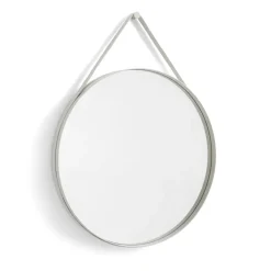 Strap Mirror spegel Ø70 cm, Light grey^HAY Outlet