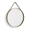 Runda Speglar-HAY Strap Mirror spegel Ø70 cm, Light brown