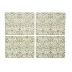 Bordstabletter-Pimpernel Strawberry Thief bordsunderlägg 30x40 cm 4-pack, Green