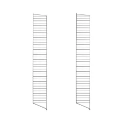 Stringhylla|Hyllor & Hyllsystem-String golvgavel, svart, 200x30 cm, 2-pack