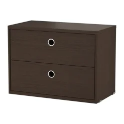 Byråer & Hurtsar|Byråer & Hurtsar-String lådhurts, Mörk ek, 58x30 cm